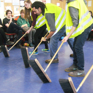 img_0180 Montessori-Schulzentrum Leipzig - Schülerblog - Rhythm & Percussion - der Workshop mit dem Sound des Alltags